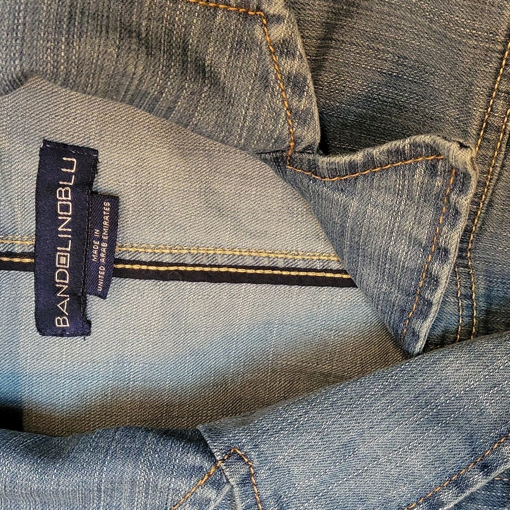 Bandolino Blu Denim Jacket XL Blue Medium Wash - Picture 2 of 7